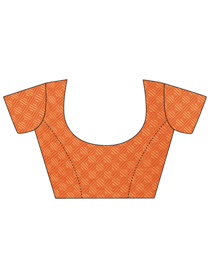 Leelavati Printed, Embellished, Embroidered Daily Wear Chiffon Saree (Red)