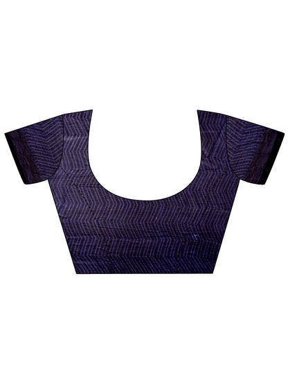 Leelavati Printed Bollywood Chiffon Saree (Dark Blue)