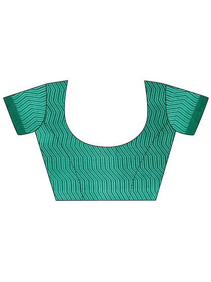 Leelavati Printed Bollywood Chiffon Saree (Blue)