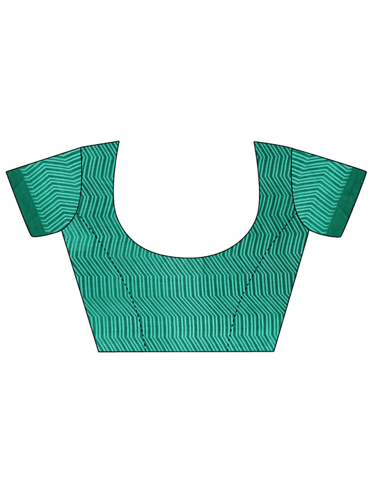 Leelavati Printed Bollywood Chiffon Saree (Blue)