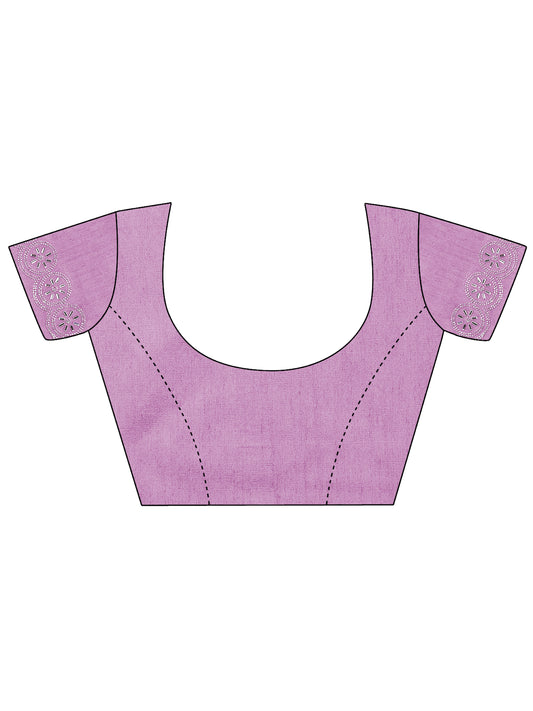 Leelavati Embroidered, Embellished Bollywood Jimmy choo Saree (Purple)