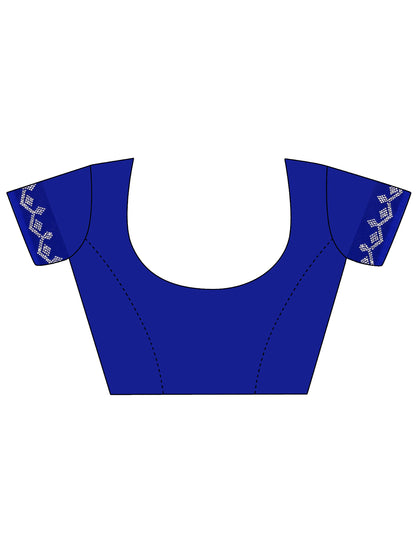 Leelavati Embellished Bollywood Chiffon Saree (Blue)