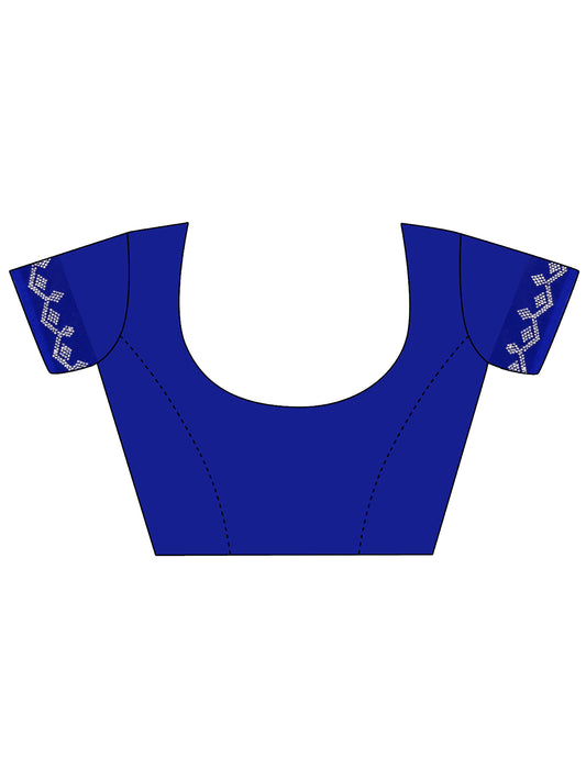 Leelavati Embellished Bollywood Chiffon Saree (Blue)