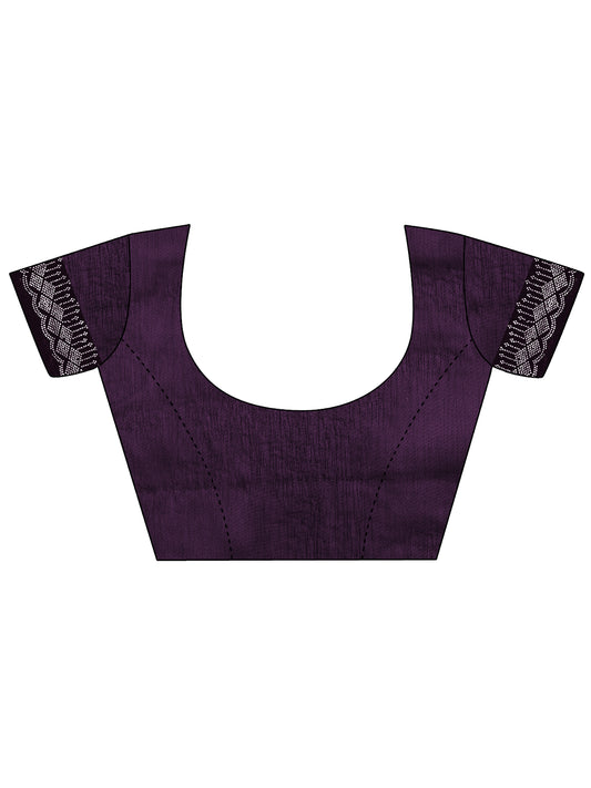 Leelavati Embellished Bollywood Chiffon Saree (Purple)