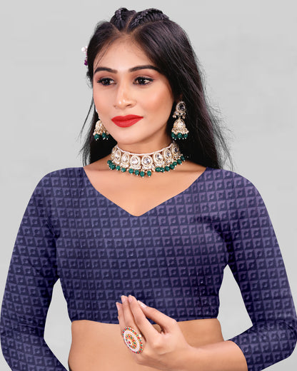 Leelavati Printed Daily Wear Chiffon Saree (Blue)